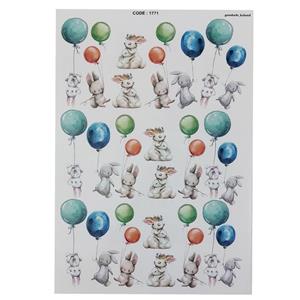 برچسب ترنسفر مدل خرگوش کوچک اویزان