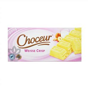 شکلات سفید با تکه های فندق کریسپی ۲۰۰ گرم شوکور – choceur