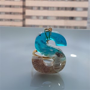 جاسوییچی حروف انگلیسی،رزینی،طرح دریا،بسیار سبک،قابل سفارش حروف مختلف