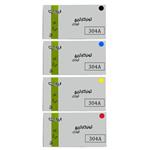 ست 4 رنگ کارتریج تونر لیزری رنگی ایرانیکا 304a(با ضمانت و )