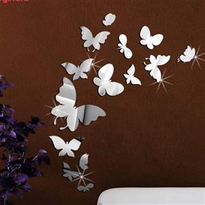 اینه دکوراتیو پدیده پلاس مدل پروانه 14 عددی