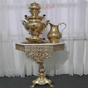 میز شش ضلعی تاج دار عرض 50 جنس آلیاژ آلومنیوم کد honar14