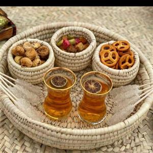 اردو خوری و رولت خوری  اردوخوری حصیری(ست پذیرایی) 