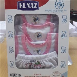 لباس نوزادی 5تیکه سایزصفردخترانه وپسرانه