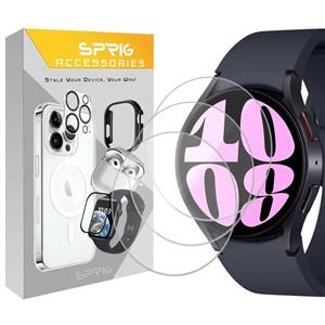 محافظ صفحه نمایش شیشه ای اسپریگ مدل SPG مناسب برای ساعت هوشمند سامسونگ Galaxy watch 5 44mm بسته سه عددی