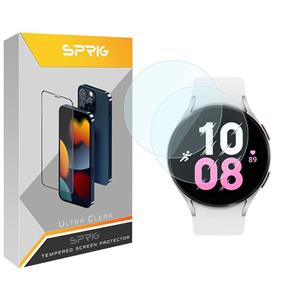 محافظ صفحه نمایش شیشه ای اسپریگ مدل SPG مناسب برای ساعت هوشمند سامسونگ Galaxy watch 5 44mm بسته دو عددی