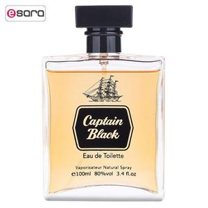 ادو تویلت مردانه کاپتان بلک مدل Captain Black حجم 100 میلی لیتر Captain Black Eau De Toilette For Men 100ml