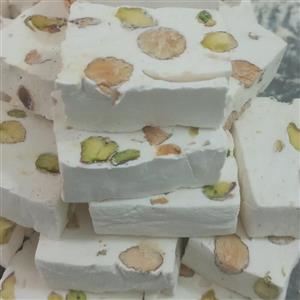 گز لقمه ای 18 درصد مخلوط پسته و بادام 500 گرمی آژ