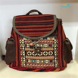کیف کوله کوچک تمام گلیمی دستبافت سیرجان کد honar407