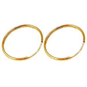 گوشواره طلا 18 عیار زنانه مدل آویز حلقه ای کد 322 