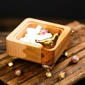 قندان مربع چوبی