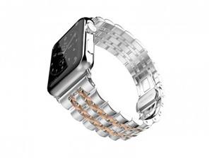 بند فلزی دو رنگ فشن واچ بند مدل Born To Love مناسب برای اپل واچ 42 میلی متری Fashion Watchband Born To Love Two-Colored Metal Strap For Apple Watch 42mm