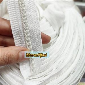 زیپ متری سفید رنگ کد 701