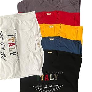 تیشرت طرح دار- تیشرت مردانه - تیشرت نخی-تیشرت رنگی - 