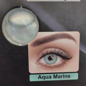 لنز چشم فصلی رنگ آکوا مارین( Aqua marin) ساخت کره بامجوز بهداشت واستاندارد اروپاCE پک کامل(لنز و جالنزی و مایع لنز) هدیه