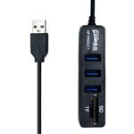 هاب USB 2.0 سه پورت Xp مدل X834 Combo به همراه کارت خوان 