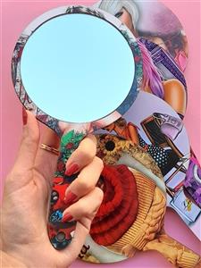 آینه دسته دار ارایشی