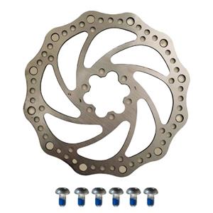 روتور دیسک دوچرخه مدل 6 پیچ 160MM کد 146 ✅راشا بایک✅