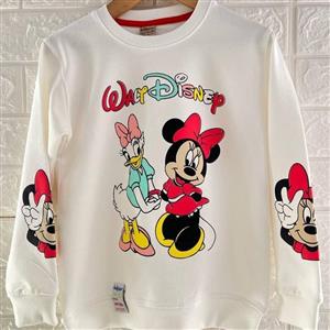 بلوز تک دخترانه طرح اردک و میکی موس سایز 40،45،50