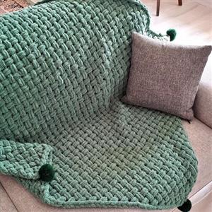 پتوی سبز نوزادی پافی ترک وارداتی 