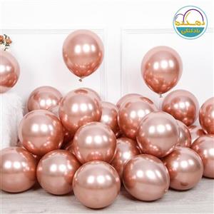 بادکنک رزگلد کروم بسته 50تایی