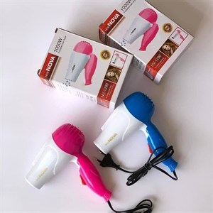 سشوار مسافرتی نوا Nova  BRASIL hair Dryer 1200 وات  با دسته تاشو وسبک و قابل حمل
