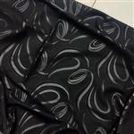 پارچه چادر مشکی طرحدار الگانس قواره پارچه چادری حراج  ویژه