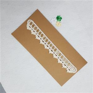 پاکت کرافت با حاشیه قلاب بافی