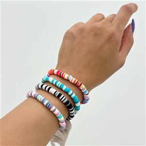 دستبند مهره ای رنگی