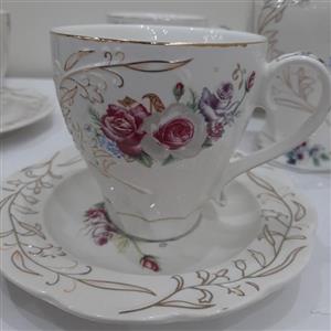 فنجان نعلبکی چینی برندRose وارداتی
