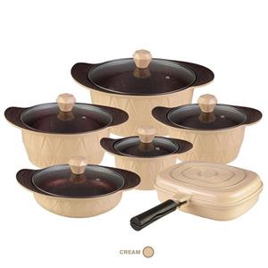 سرویس قابلمه آیسل 12پارچه آیسل مدل pyramid