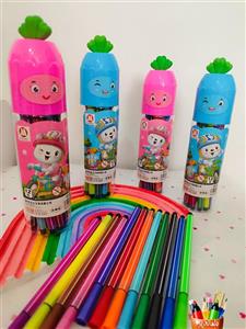 ماژیک رنگ آمیزی 12 رنگ یالونگ yalong مدل 211811-12 جعبه استوانه ای\n\n