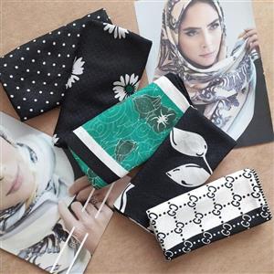 باندانا نخی مینی اسکارف روسری کوتاه قواره حدودی 80