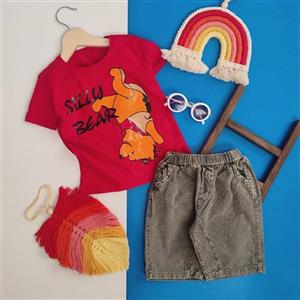 تیشرت شلوارک خرس وارونه