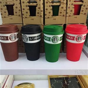 ماگ سرامیکی استار باکس درب و دور سیلیکونی