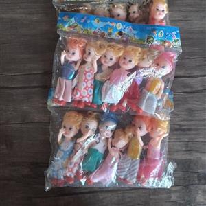 عروسک 6 عددی بچه باربی 0022