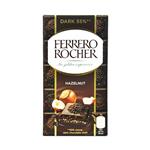 شکلات تلخ با تکه های فندق ۹۰ گرم فررو روشه – ferrero rocher