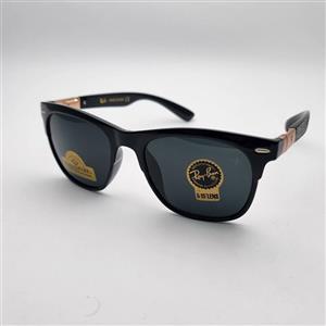 عینک آفتابی ریبن کائوچویی لنز شیشه سنگ رنگ مشکی 