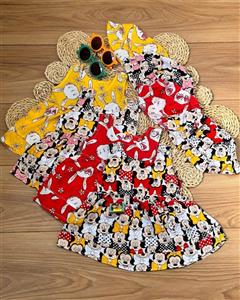 سارافون نخی دخترانه با کلاه