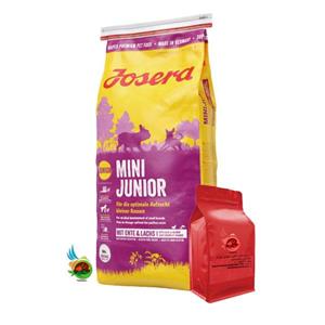 غذای خشک توله سگ نژاد کوچک جوسرا با طعم اردک و ماهی Josera mini junior وزن ۱ کیلوگرم ( بسته بندی ملودی مهربانی )