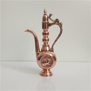 گلاب پاش مسی طرح آهو قلم زنی شده زنجانیها نانو شده با کیفیت عالی