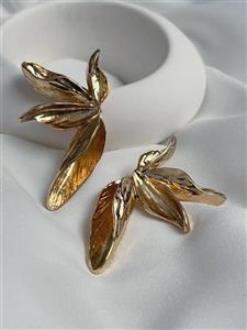 گوشواره برگ طلایی