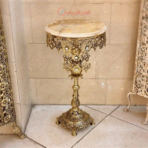 میز خاطره برنزی، مدل تاج دار کد honar016