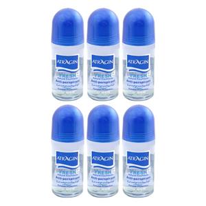 رول ضد تعریق مردانه عطرآگین مدل B2 حجم 50 میلی لیتر مجموعه 6 عددی