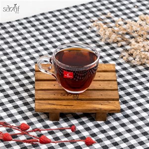 فنجان بلینک مکس طرح لب طلا و گلدار مدل چری