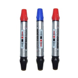 ماژیک وایت برد مدل double color3 کد 007 بسته 3 عددی