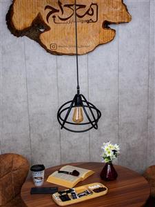 لوستر مدرن و چراغ آویز تک شعله مدل دیبا کد meraj04