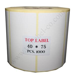 لیبل کاغذی 75×40 تک ردیفه Pvc Label 40x75