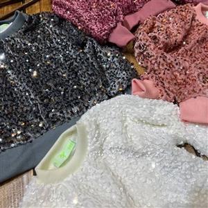 بلوز دخترانه فانتزی پولکی دار جنس عالیداخل آستر دار