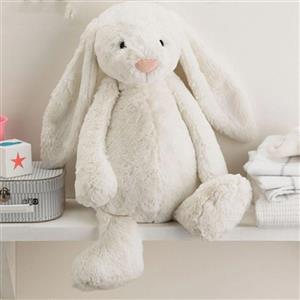 عروسک خرگوش جیلی کت  قابل شست و شو ضد حساسیت سایز 55 سانت